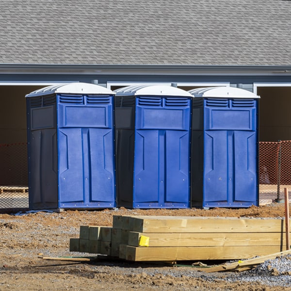 how do you ensure the porta potties are secure and safe from vandalism during an event in Dell Rapids